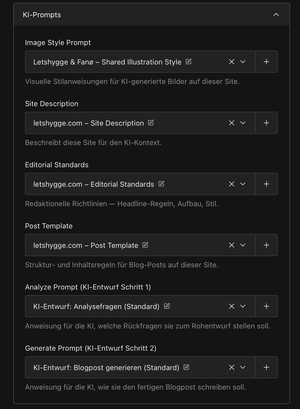 AI Site promts 
